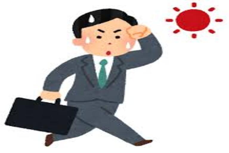 汗かきサラリーマン